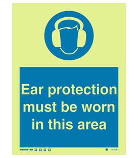 5721 Ear protection must be worn in this area + symbol