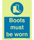 5725 Boots must be worn + symbol