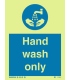 5737 Hand wash only + symbol