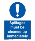 5740 Spillages must be cleared up immediately
