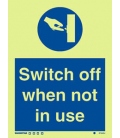 5744 Switch off when not in use + symbol