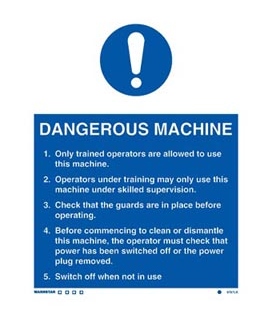 5757 Dangerous Machine (Safety Instructions.)