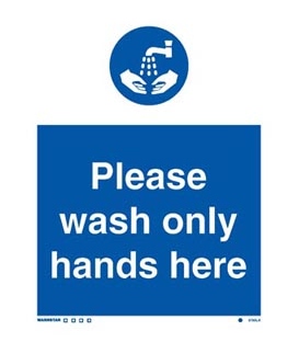 5760 Please wash only hands here.