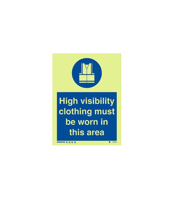 5782 High visibility clothing must be worn in this area + symbol
