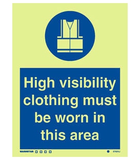 5782 High visibility clothing must be worn in this area + symbol