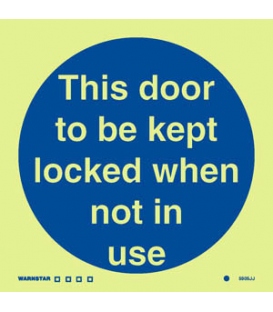 5805 This door is to be kept locked when not in use