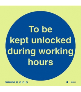 5806 To be kept unlocked during working hours