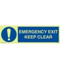 5830 Emergency exit, keep clear