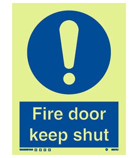 5837 Fire door keep shut + !