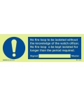 5853 No fire loop is to be isolated…