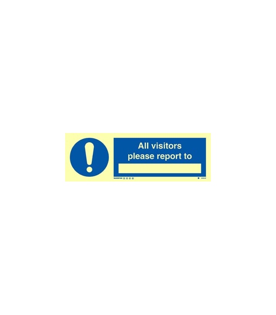 5855 All visitors please report to _________