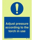 5874 Adjust pressure according to the torch...