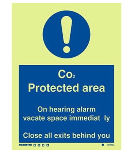 5876 Co2 protected area. On hearing alarm vacate space.. + !