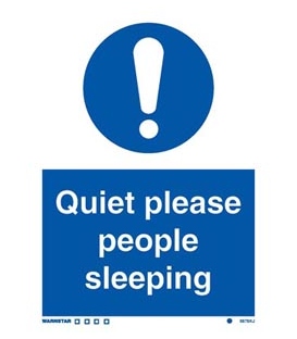 5878 Quiet please people sleeping