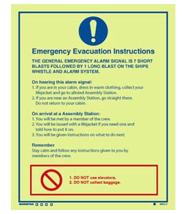5900 Emergency evacuation instructions