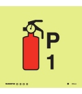 6084 1kg Powder fire extinguisher