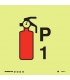 6084 1kg Powder fire extinguisher