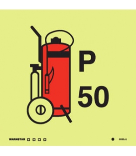 6085 Maritime Progress 50kg Wheeled powder fire extinguisher
