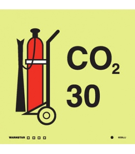 6086 30 kg Wheeled CO2 fire extinguisher