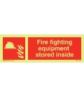 6149 Fire fighting equipment stored inside + symbol