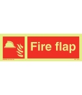 6160 Fire flap + symbol