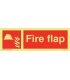 6160 Fire flap + symbol
