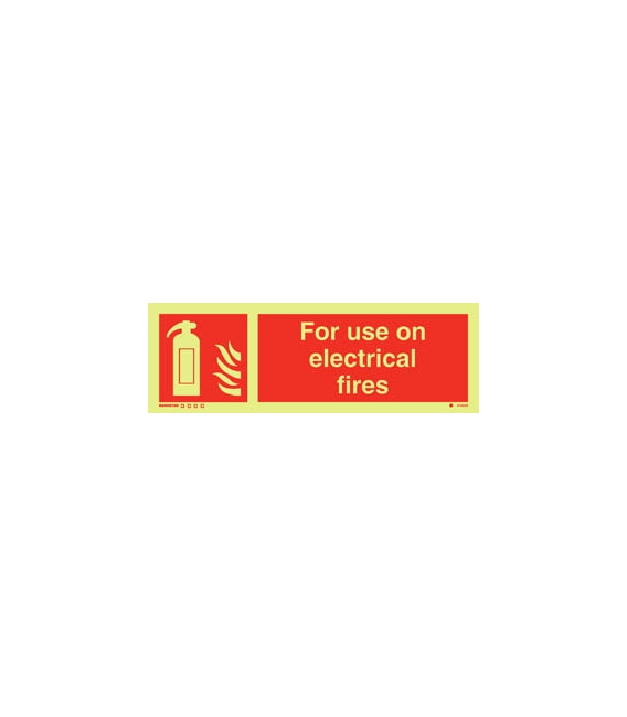 6165 For use on electrical fires + symbol