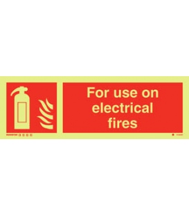 6165 For use on electrical fires + symbol