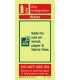 6430 Water fire extinguisher (including class pictos)
