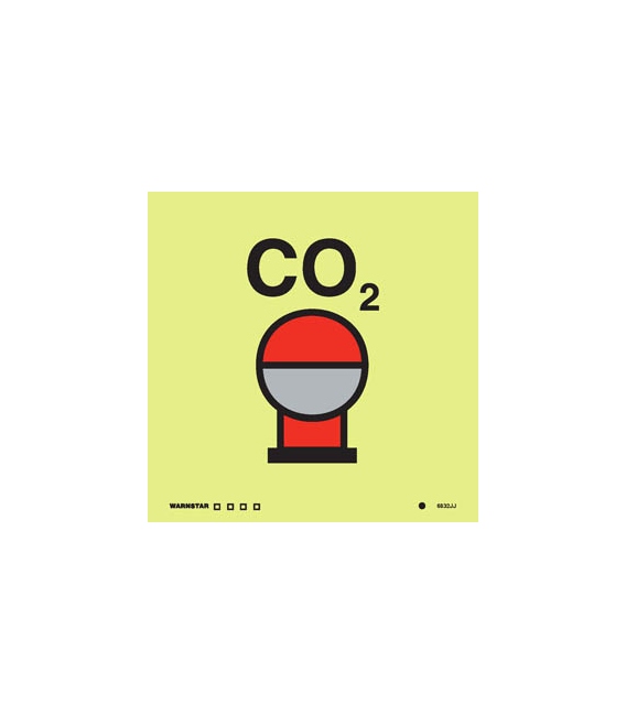6832 Fixed Co2 fire extinguishing bottle in protected area
