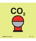 6832JJPV FCS - Fixed Co2 fire extinguishing bottle in protected area