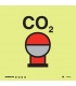 6832 Fixed Co2 fire extinguishing bottle in protected area