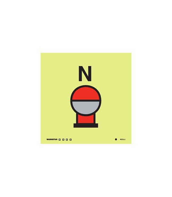 6833 Fixed Nitrogen fire extinguishing bottle in protected area