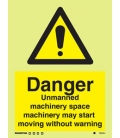 7542 Danger Unmanned machinery space …