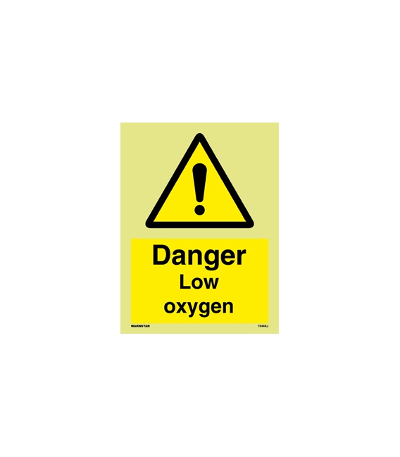 7544 Danger Low oxygen level