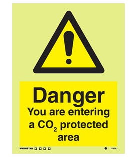 7545 Danger You are entering a CO2 protected area