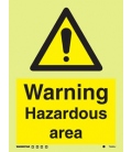7549 Warning Hazardous area