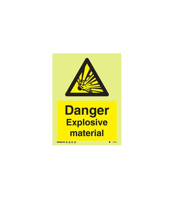 7583 Danger Explosive material
