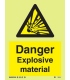 7583 Danger Explosive material