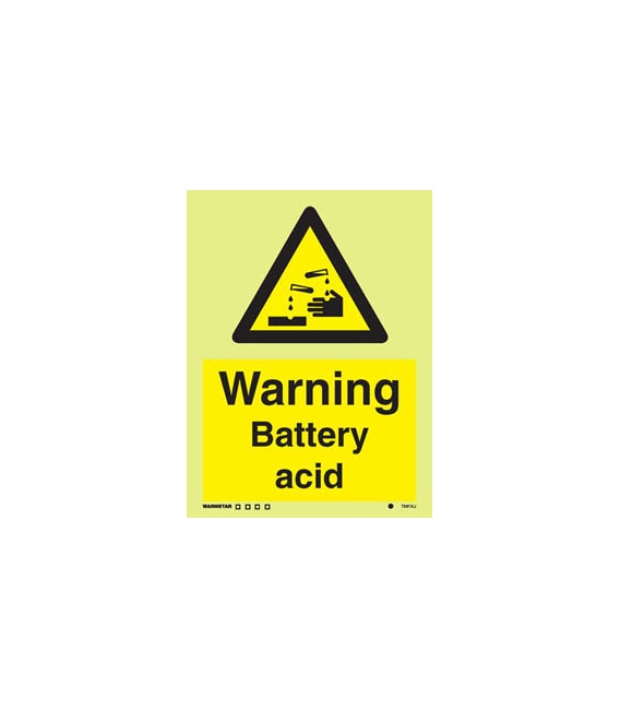 7591 Warning battery acid