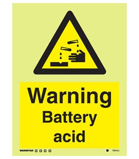 7591 Warning battery acid