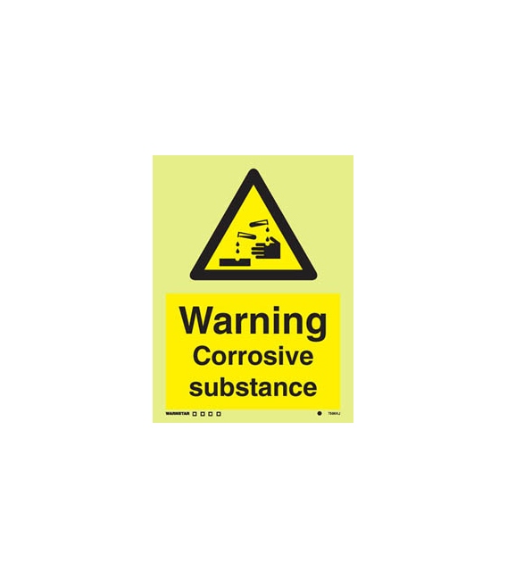 7596 Warning Corrosive substance
