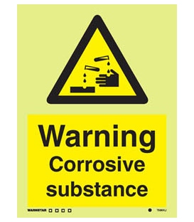7596 Warning Corrosive substance