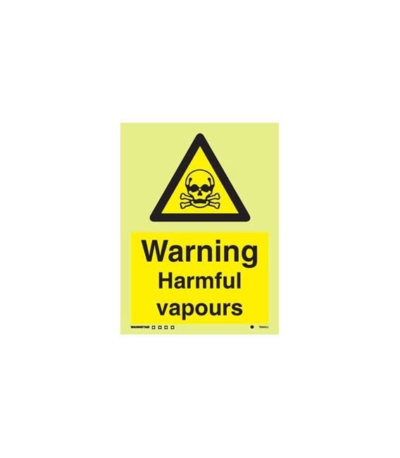 7604 Warning Harmful vapours