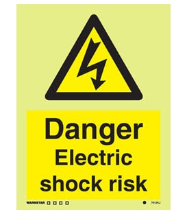 7613 Danger Electric shock risk