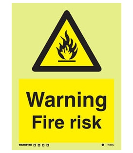 7630 Warning Fire risk