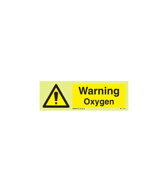 7700 Warning Oxygen + symbol