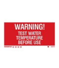 8000 Warning test water temperature before use