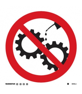 8508 No maintenance on moving machinery symbol