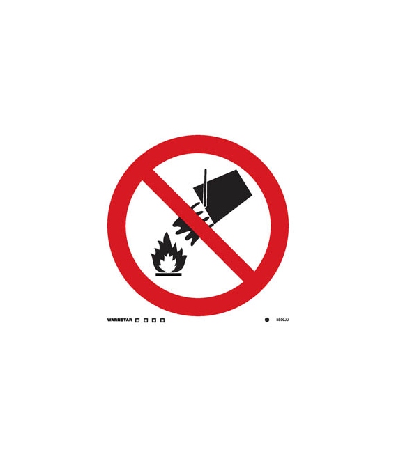 8509 Do not extinguish with water symbol
